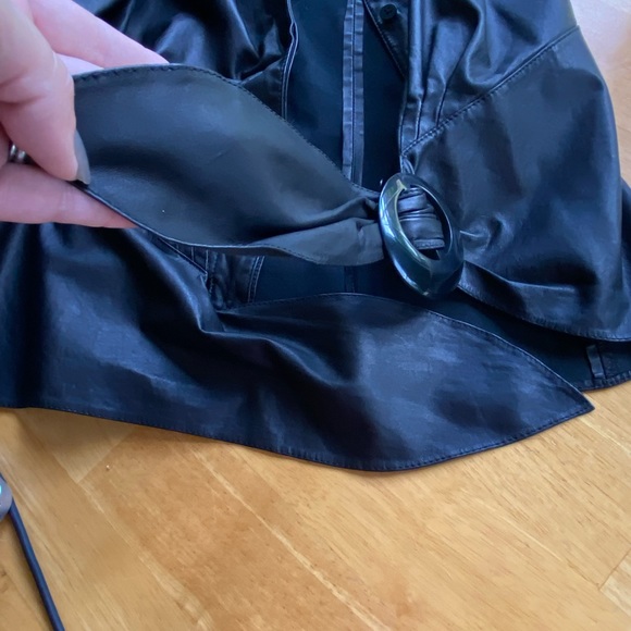 Lafayette 148 leather blouse size 4 - Picture 4 of 12